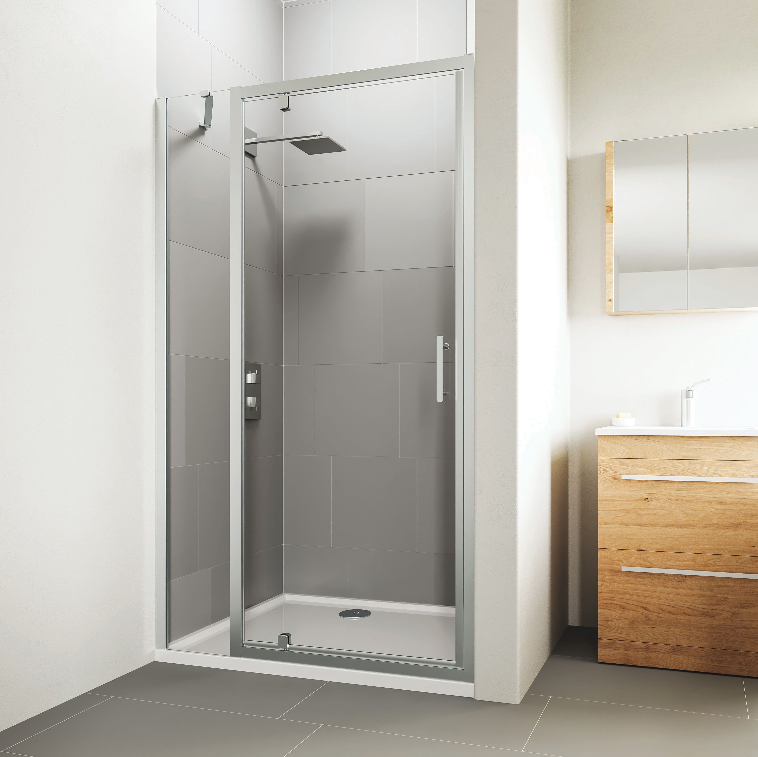 Pivot Door with Inline Panel
