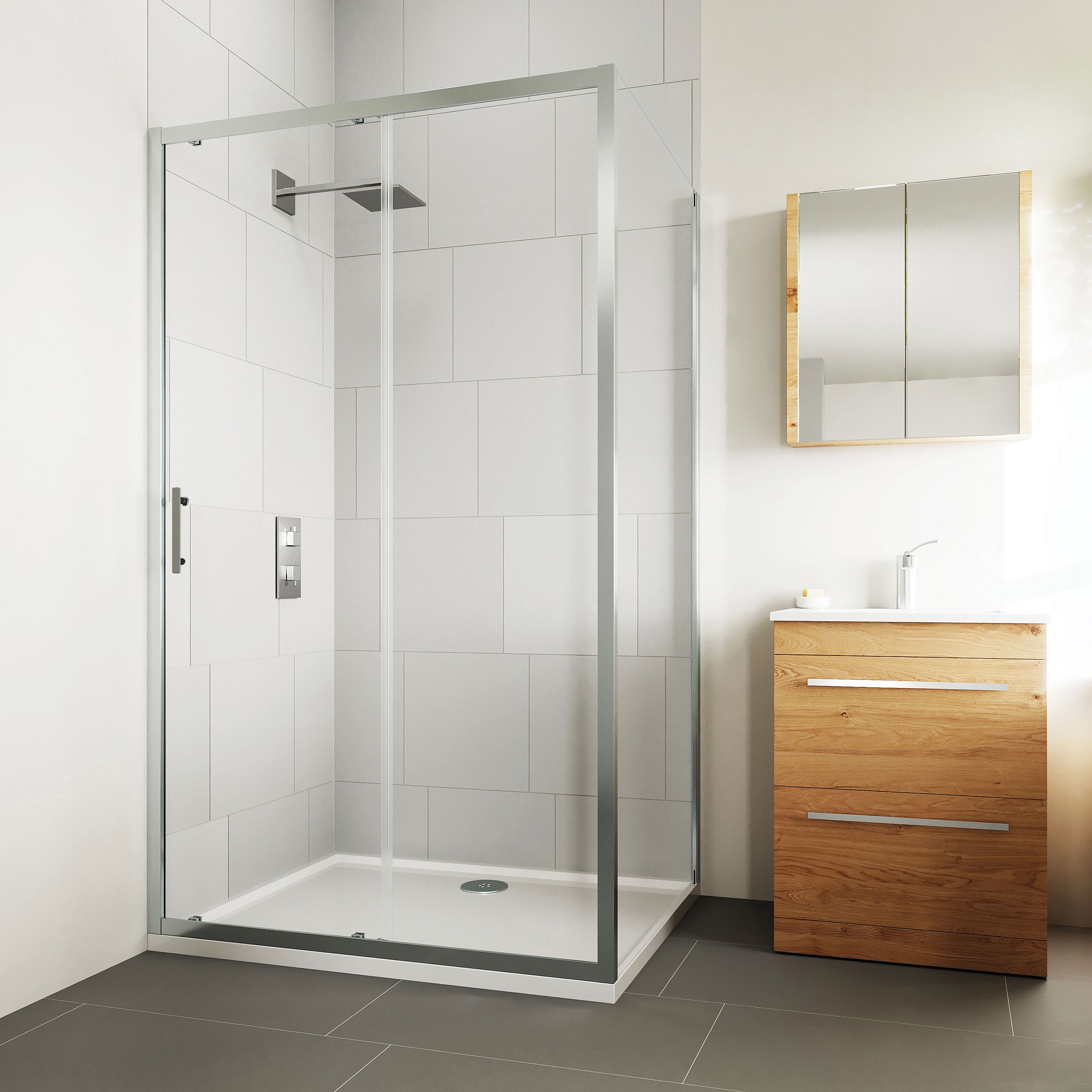 Sliding Door with Side Panel