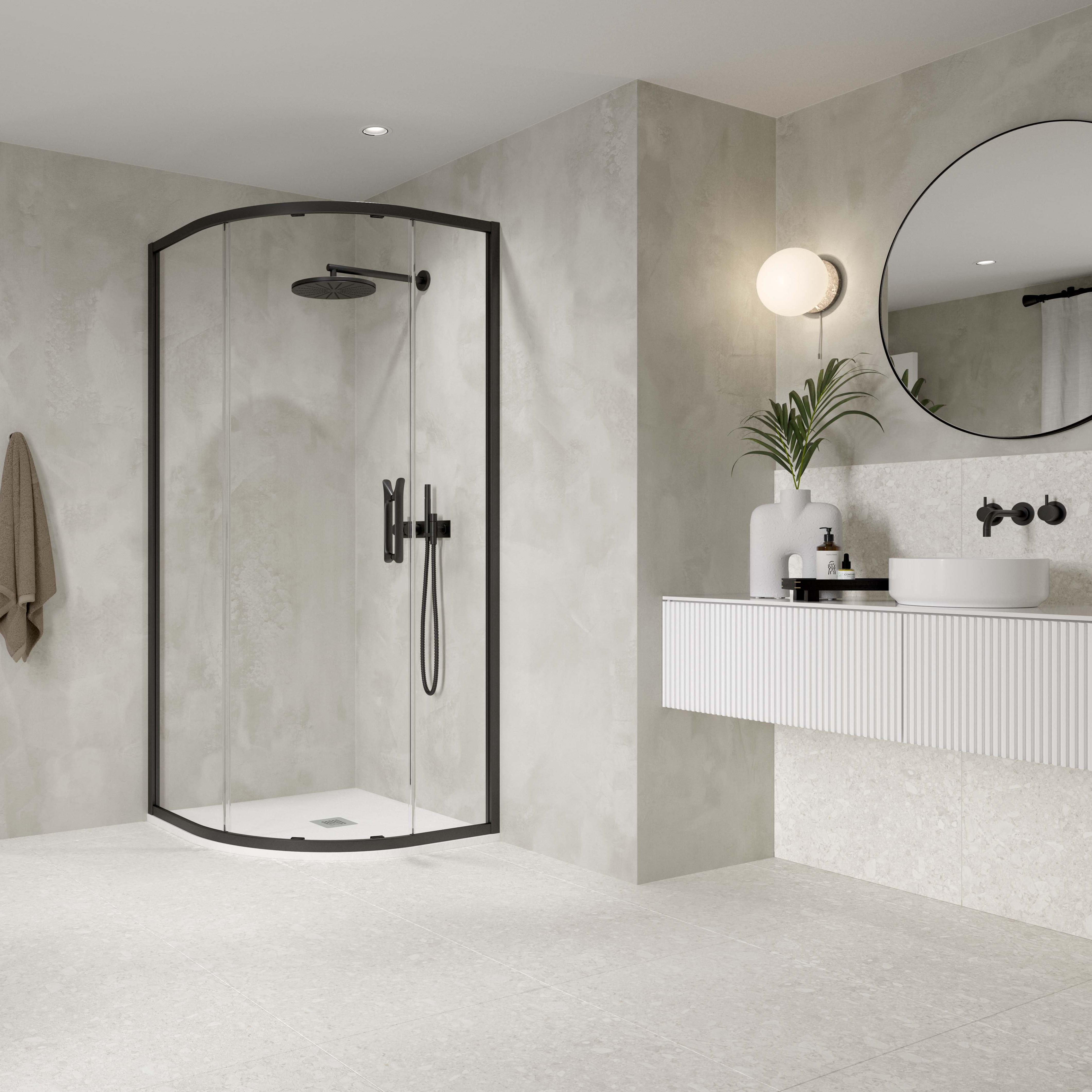 One Door Sliding Quadrant