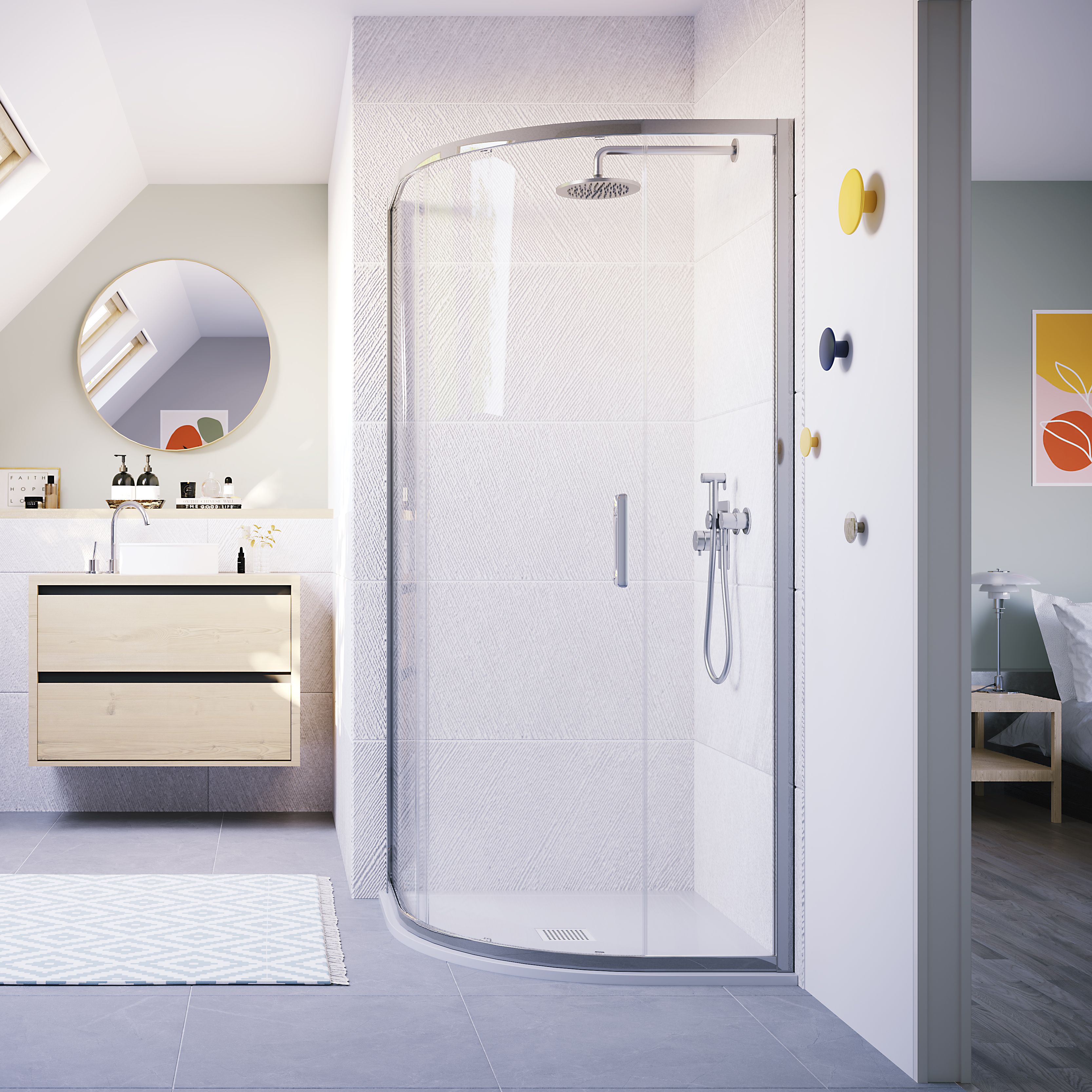 One Door Sliding Quadrant