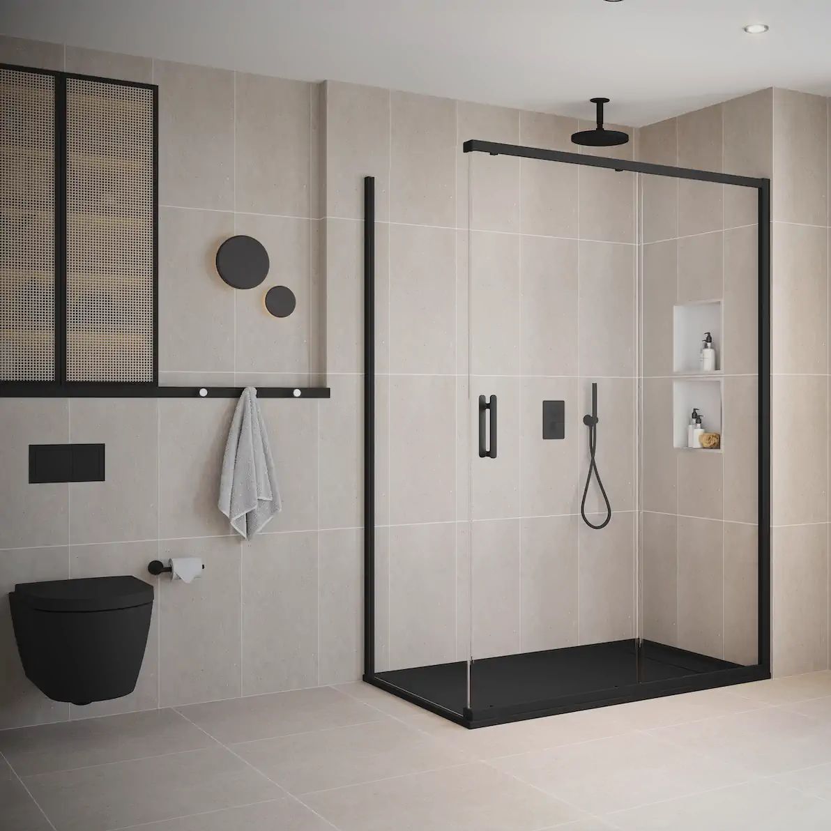 Slider Door with Frameless Side Panel